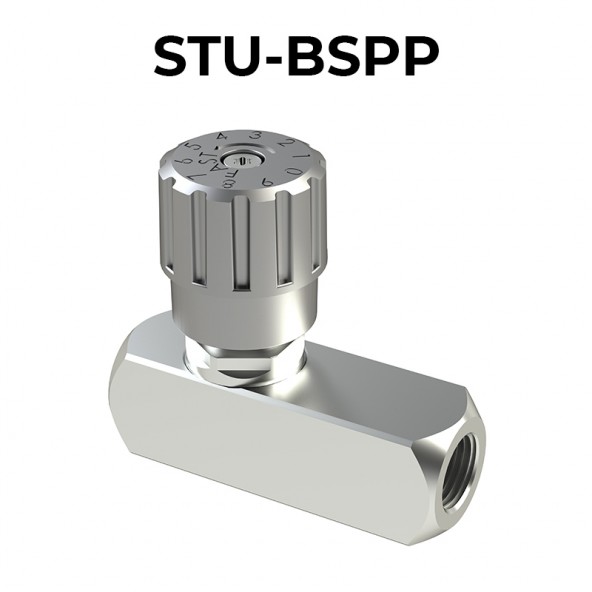 STU-BSPP flow control valves