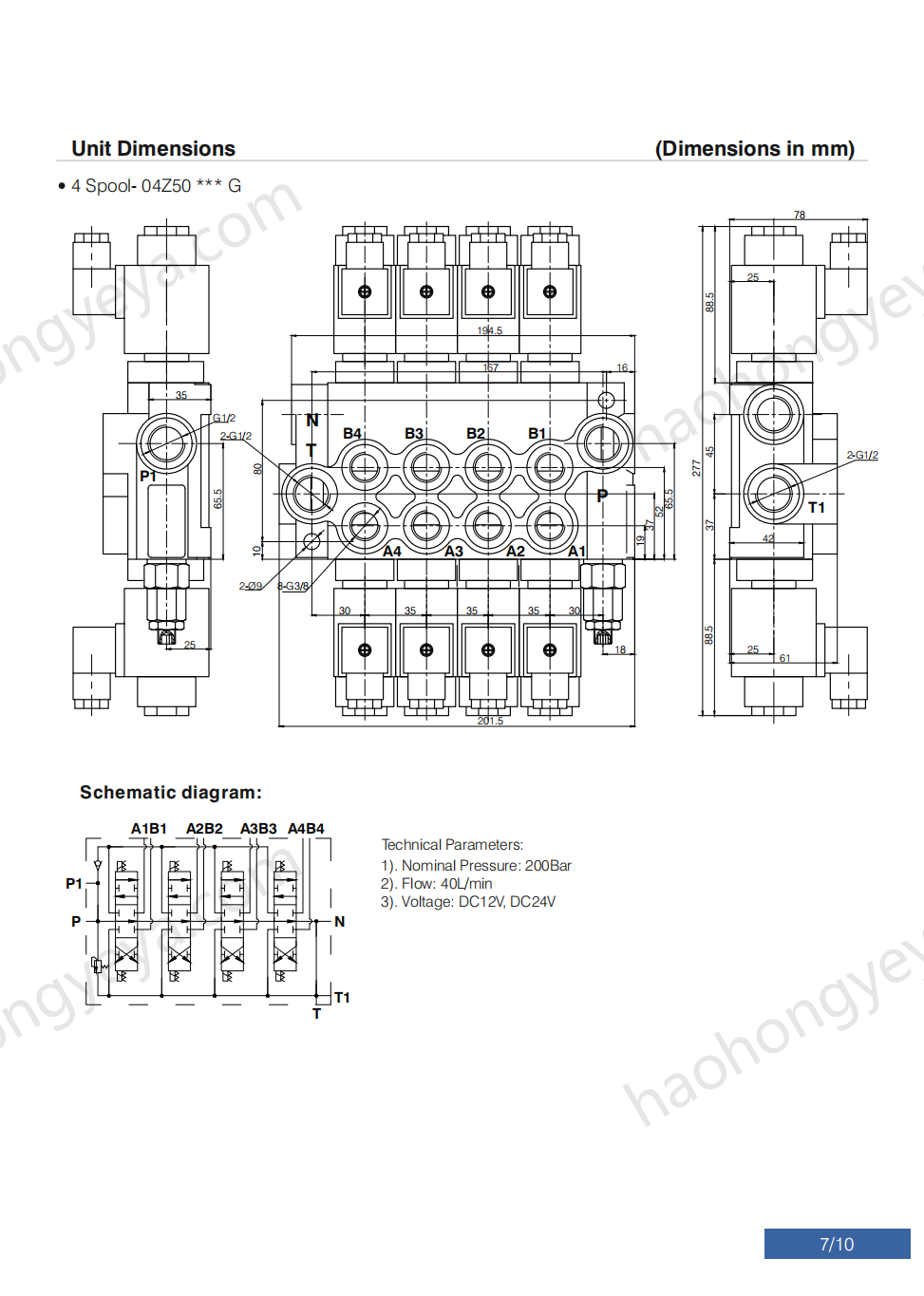 Z50 Series Solenoid Operated Directional Control Valves