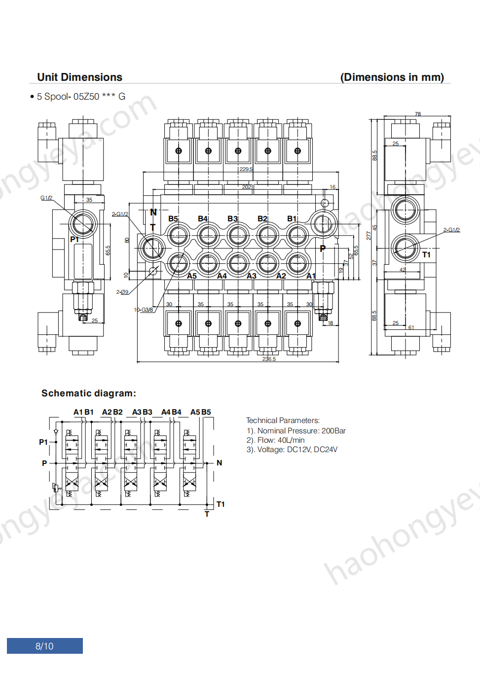Z50 Series Solenoid Operated Directional Control Valves